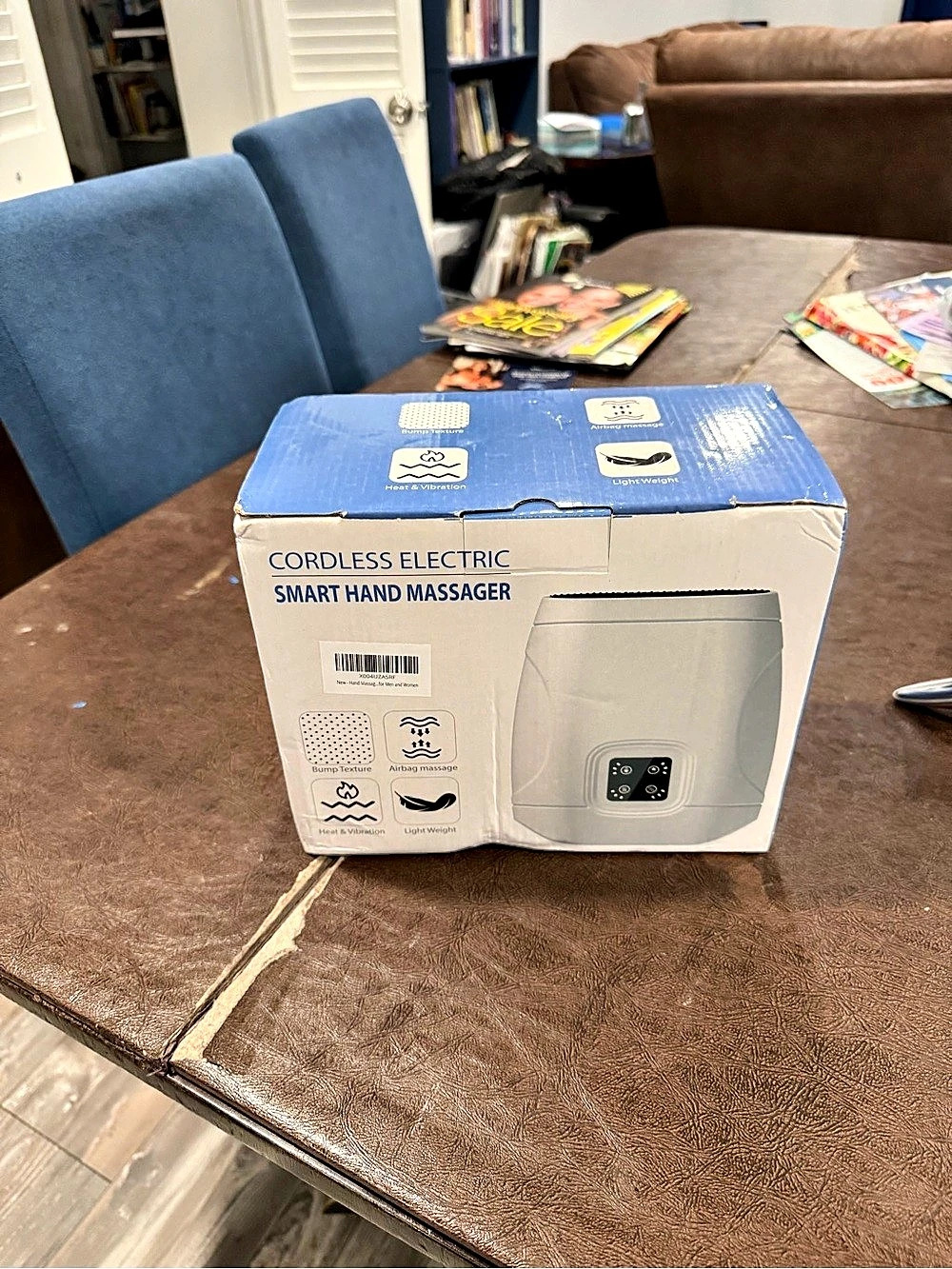 New in box Cordless Electric Smart Hand Massager with heat